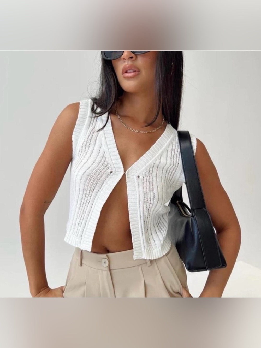 Princess Polly Issac White Vest